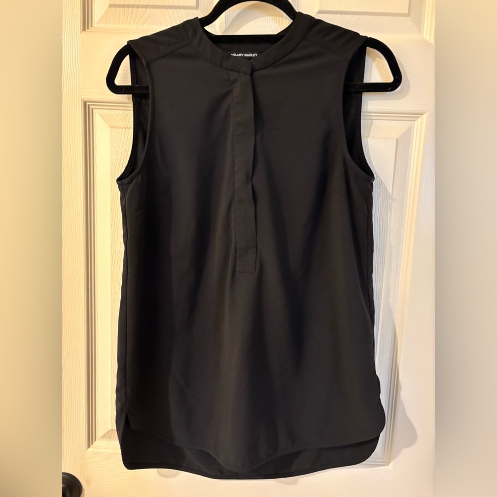 Hilary Radley Classic Black Blouse Medium